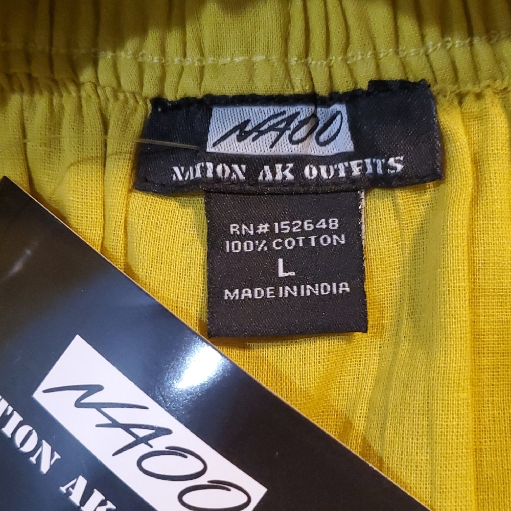 Mustard Button-Front Eyelet Midi Skirt - Picture 4 of 4